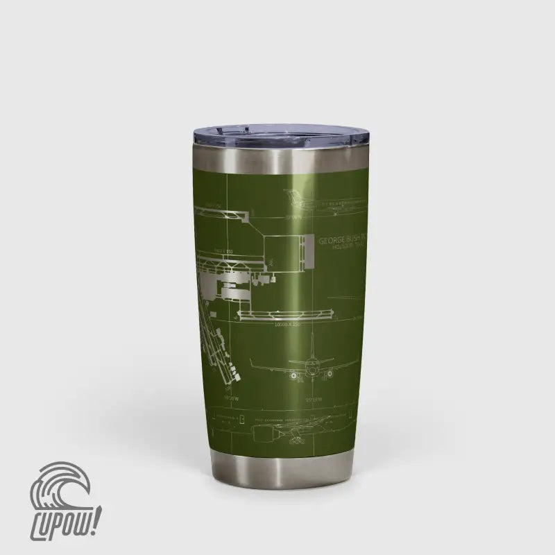 George Bush Intercontinental (IAH) Airport Diagram Tumbler 20oz