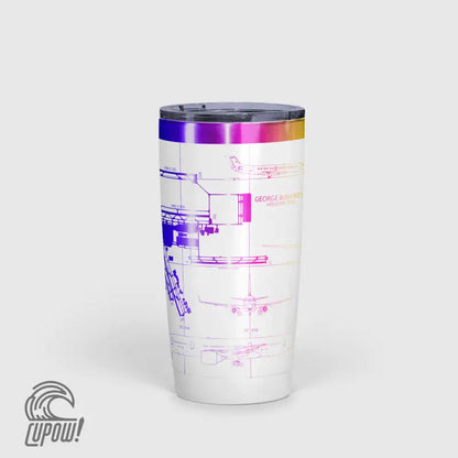 George Bush Intercontinental (IAH) Airport Diagram Tumbler 20oz