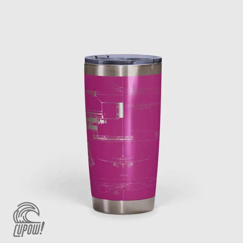 George Bush Intercontinental (IAH) Airport Diagram Tumbler 20oz