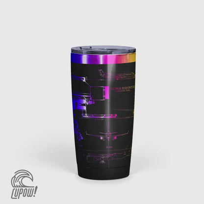 George Bush Intercontinental (IAH) Airport Diagram Tumbler 20oz