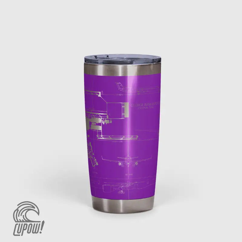 George Bush Intercontinental (IAH) Airport Diagram Tumbler 20oz