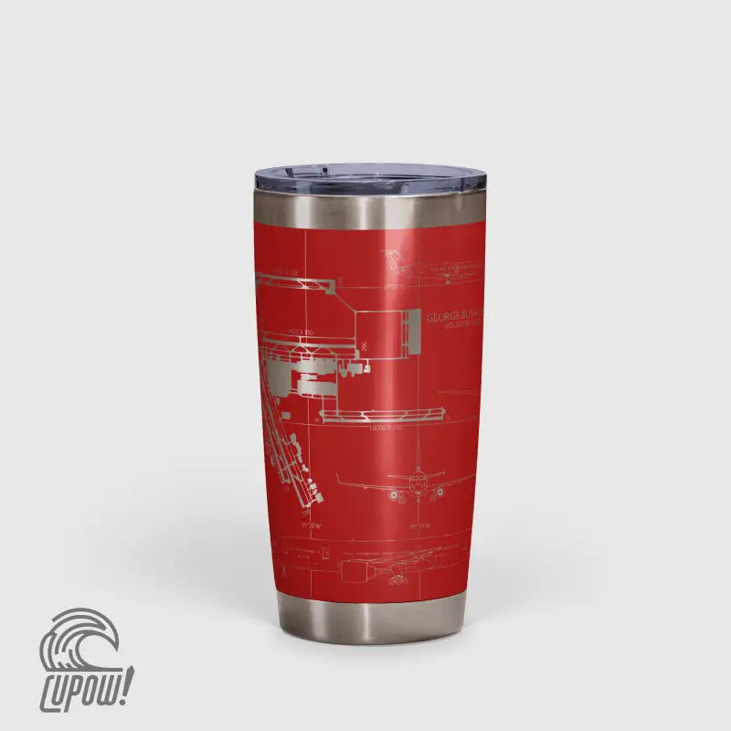 George Bush Intercontinental (IAH) Airport Diagram Tumbler 20oz