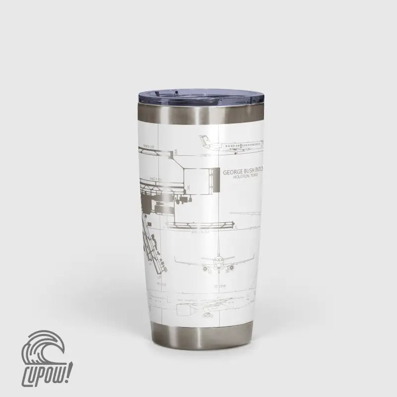 George Bush Intercontinental (IAH) Airport Diagram Tumbler 20oz