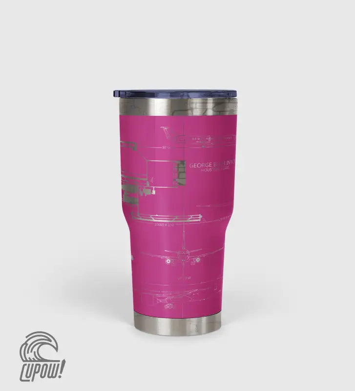 George Bush Intercontinental (IAH) Airport Diagram Tumbler 30oz