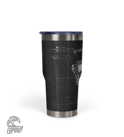 George Bush Intercontinental (IAH) Airport Diagram Tumbler 30oz