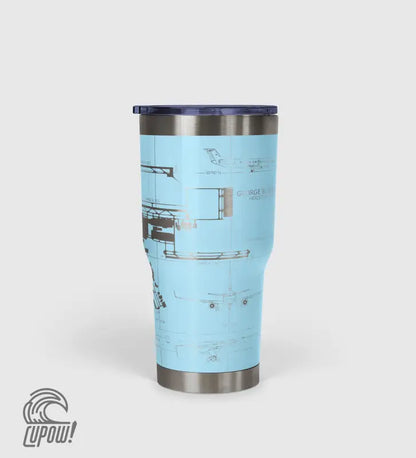 George Bush Intercontinental (IAH) Airport Diagram Tumbler 30oz