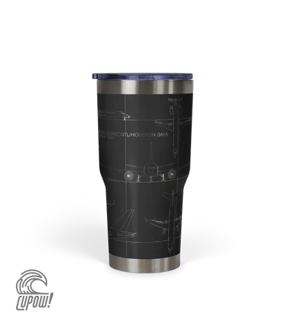 George Bush Intercontinental (IAH) Airport Diagram Tumbler 30oz