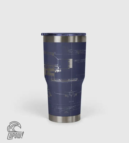 George Bush Intercontinental (IAH) Airport Diagram Tumbler 30oz