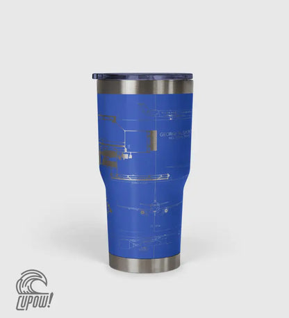 George Bush Intercontinental (IAH) Airport Diagram Tumbler 30oz