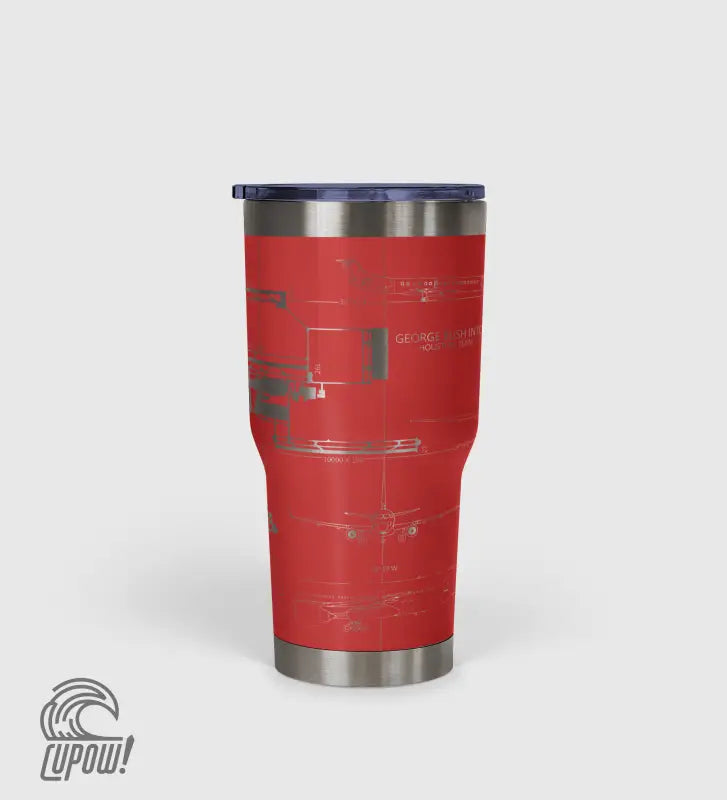 George Bush Intercontinental (IAH) Airport Diagram Tumbler 30oz