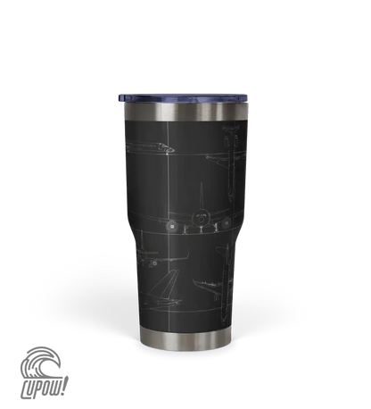 Hartsfield–Jackson Atlanta International (ATL) Airport Diagram Tumbler 30oz