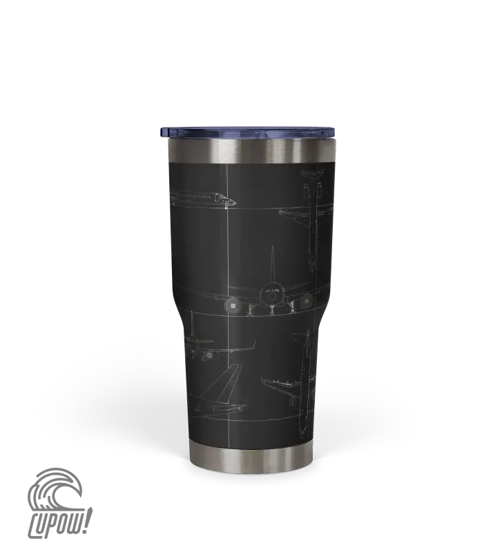 Hartsfield–Jackson Atlanta International (ATL) Airport Diagram Tumbler 30oz