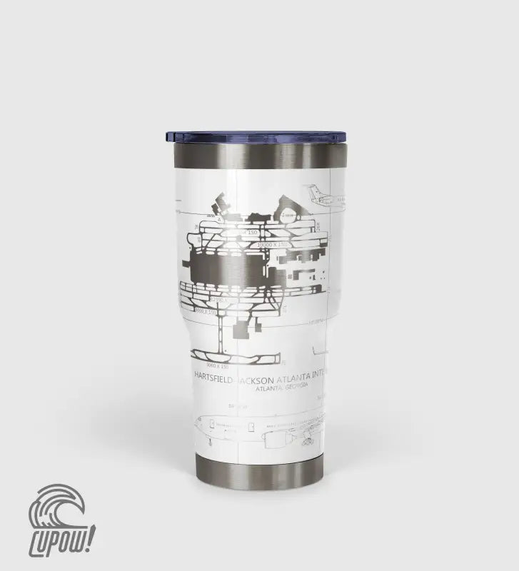 Hartsfield–Jackson Atlanta International (ATL) Airport Diagram Tumbler 30oz