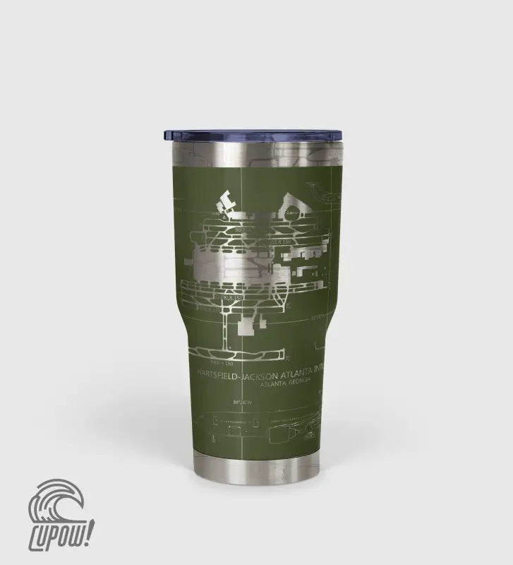 Hartsfield–Jackson Atlanta International (ATL) Airport Diagram Tumbler 30oz