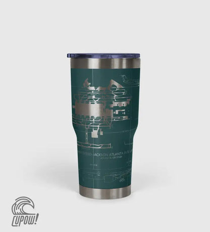 Hartsfield–Jackson Atlanta International (ATL) Airport Diagram Tumbler 30oz