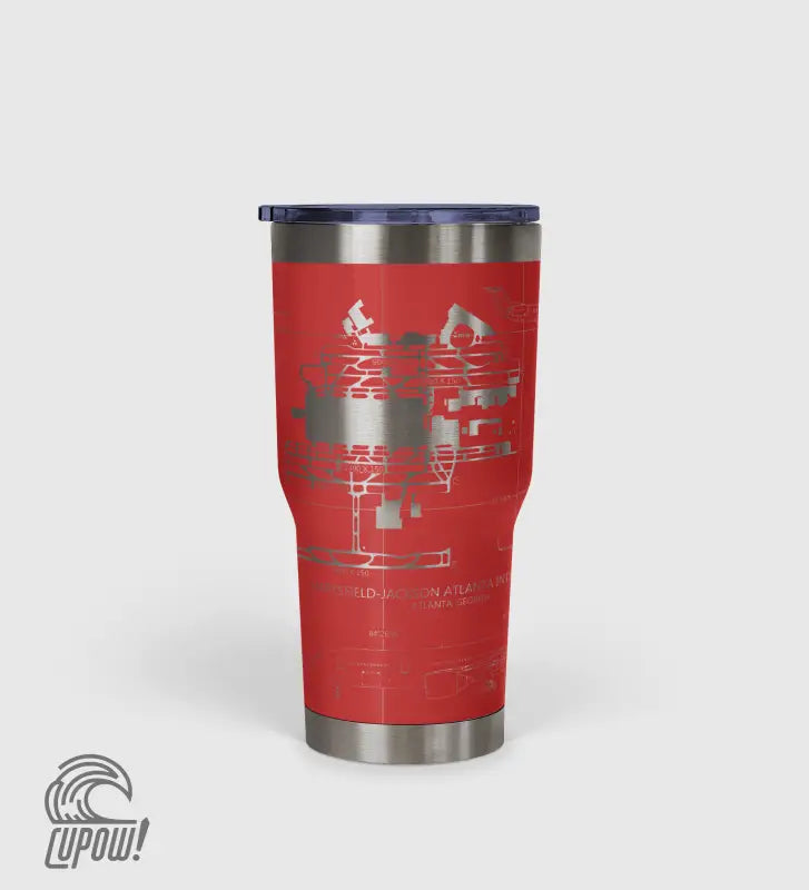 Hartsfield–Jackson Atlanta International (ATL) Airport Diagram Tumbler 30oz