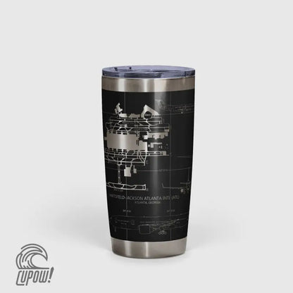 Hartsfield–Jackson Atlanta International (ATL) Airport Diagram Tumbler 20oz