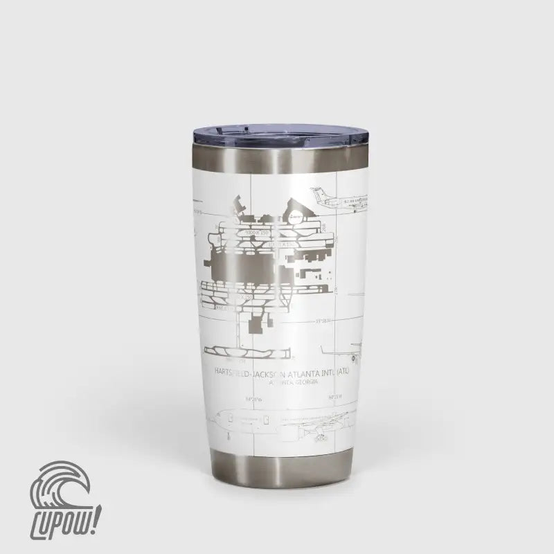 Hartsfield–Jackson Atlanta International (ATL) Airport Diagram Tumbler 20oz