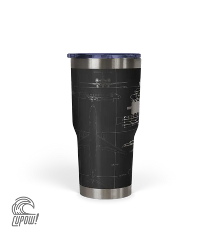 Hartsfield–Jackson Atlanta International (ATL) Airport Diagram Tumbler 30oz