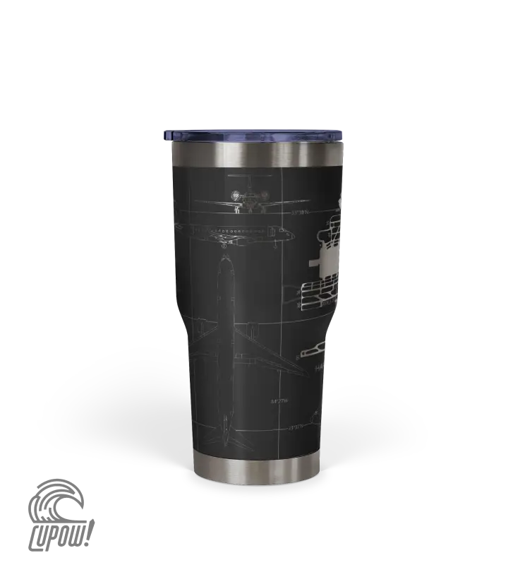 Hartsfield–Jackson Atlanta International (ATL) Airport Diagram Tumbler 30oz