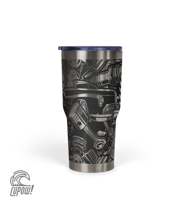 Hot Rod Vintage Automotive Tumbler 30oz