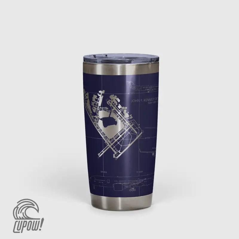 John F. Kennedy International (JFK) Airport Diagram Tumbler 20oz