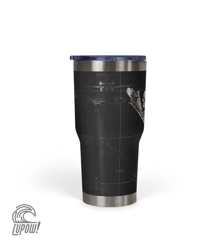 John F. Kennedy International (JFK) Airport Diagram Tumbler 30oz