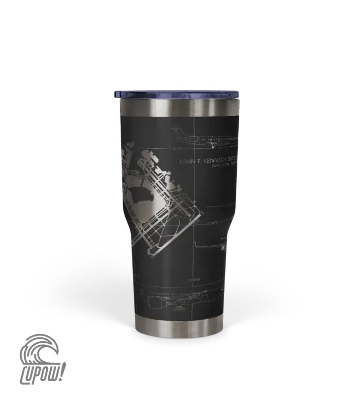 John F. Kennedy International (JFK) Airport Diagram Tumbler 30oz