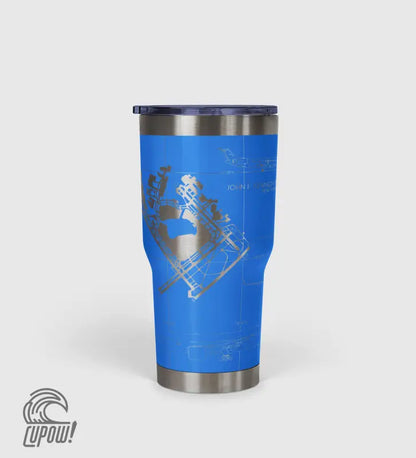 John F. Kennedy International (JFK) Airport Diagram Tumbler 30oz