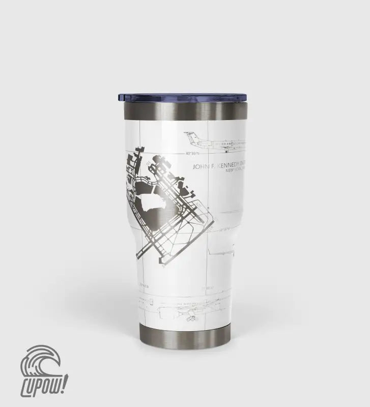 John F. Kennedy International (JFK) Airport Diagram Tumbler 30oz