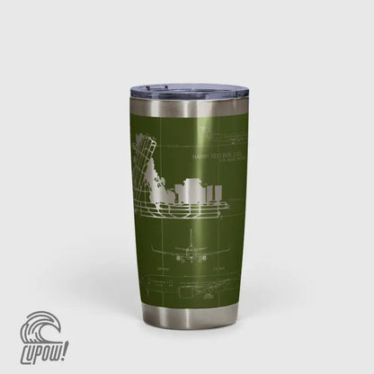 Las Vegas Harry Reid International (LAS) Airport Diagram Tumbler 20oz