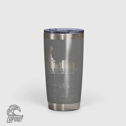 Las Vegas Harry Reid International (LAS) Airport Diagram Tumbler 20oz