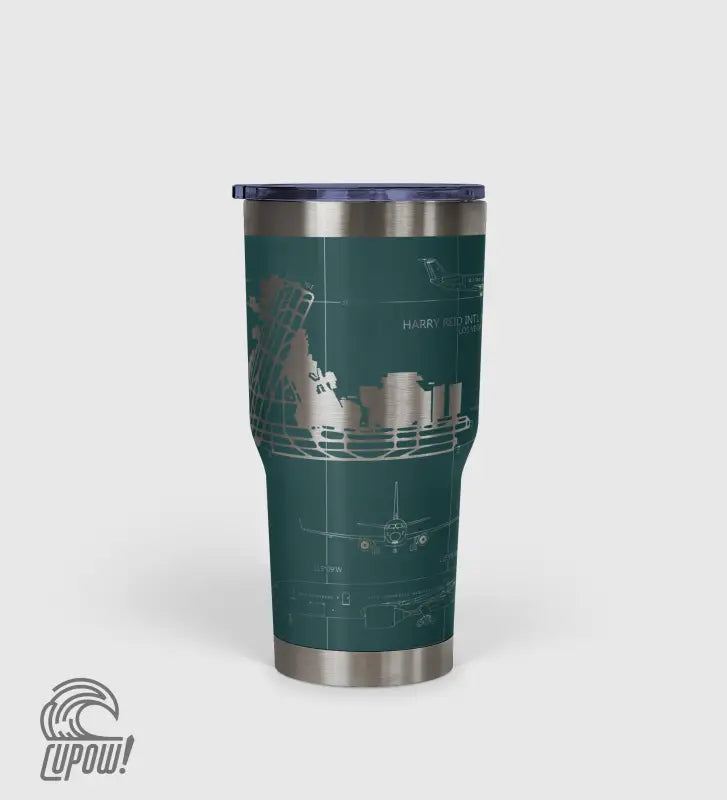 Las Vegas Harry Reid International (LAS) Airport Diagram Tumbler 30oz