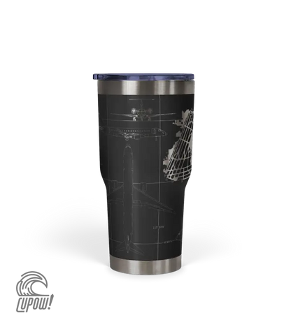 Las Vegas Harry Reid International (LAS) Airport Diagram Tumbler 30oz