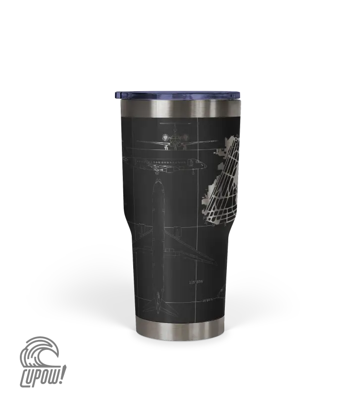 Las Vegas Harry Reid International (LAS) Airport Diagram Tumbler 30oz