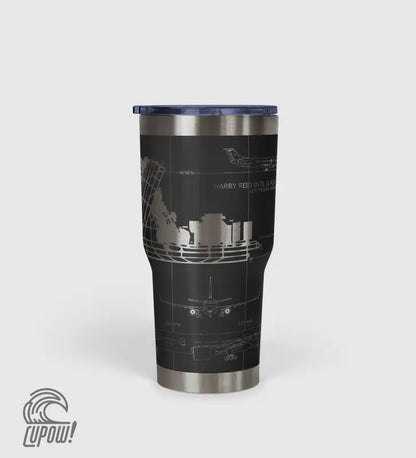 Las Vegas Harry Reid International (LAS) Airport Diagram Tumbler 30oz