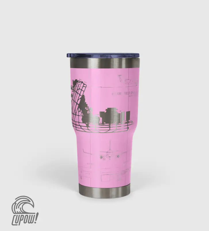 Las Vegas Harry Reid International (LAS) Airport Diagram Tumbler 30oz