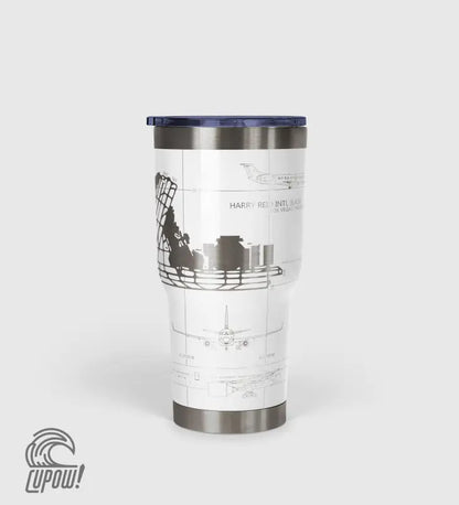 Las Vegas Harry Reid International (LAS) Airport Diagram Tumbler 30oz