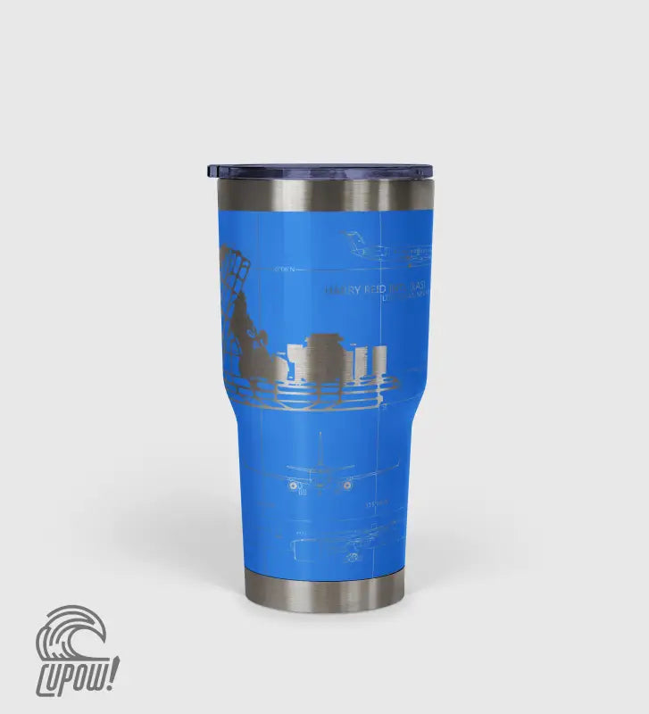 Las Vegas Harry Reid International (LAS) Airport Diagram Tumbler 30oz