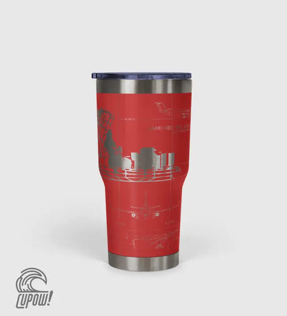 Las Vegas Harry Reid International (LAS) Airport Diagram Tumbler 30oz