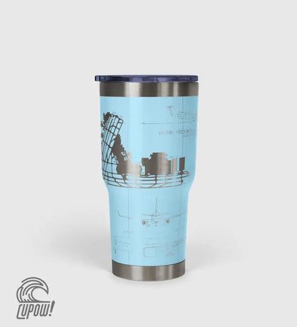 Las Vegas Harry Reid International (LAS) Airport Diagram Tumbler 30oz