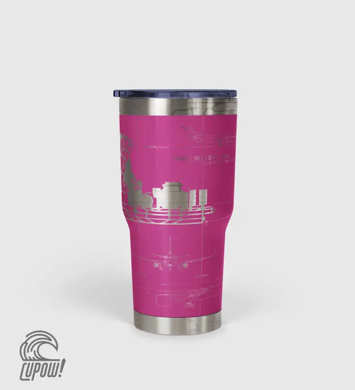 Las Vegas Harry Reid International (LAS) Airport Diagram Tumbler 30oz