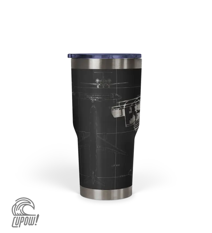 Los Angeles International (LAX) Airport Diagram Tumbler 30oz