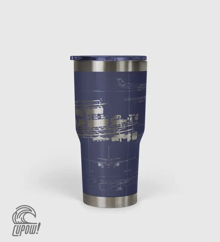 Los Angeles International (LAX) Airport Diagram Tumbler 30oz