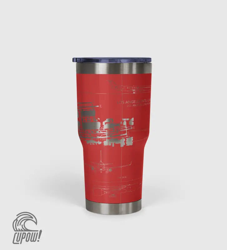 Los Angeles International (LAX) Airport Diagram Tumbler 30oz