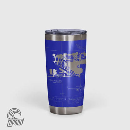 Miami INTL (MIA) Airport Diagram Tumbler 20oz