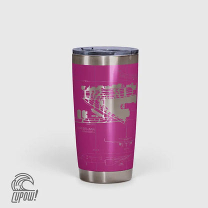 Miami INTL (MIA) Airport Diagram Tumbler 20oz