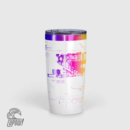 Miami INTL (MIA) Airport Diagram Tumbler 20oz