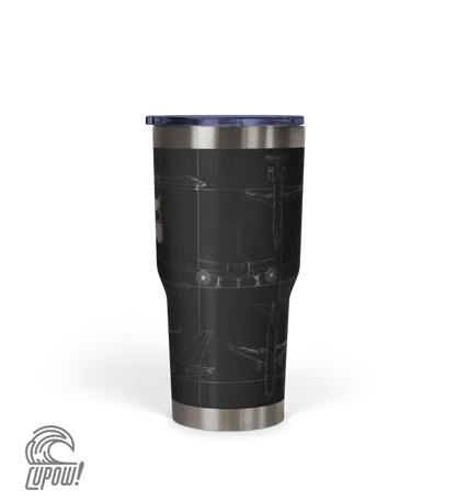 Miami INTL (MIA) Airport Diagram Tumbler 30oz