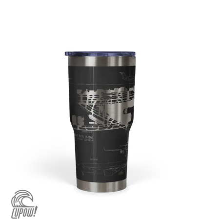 Miami INTL (MIA) Airport Diagram Tumbler 30oz